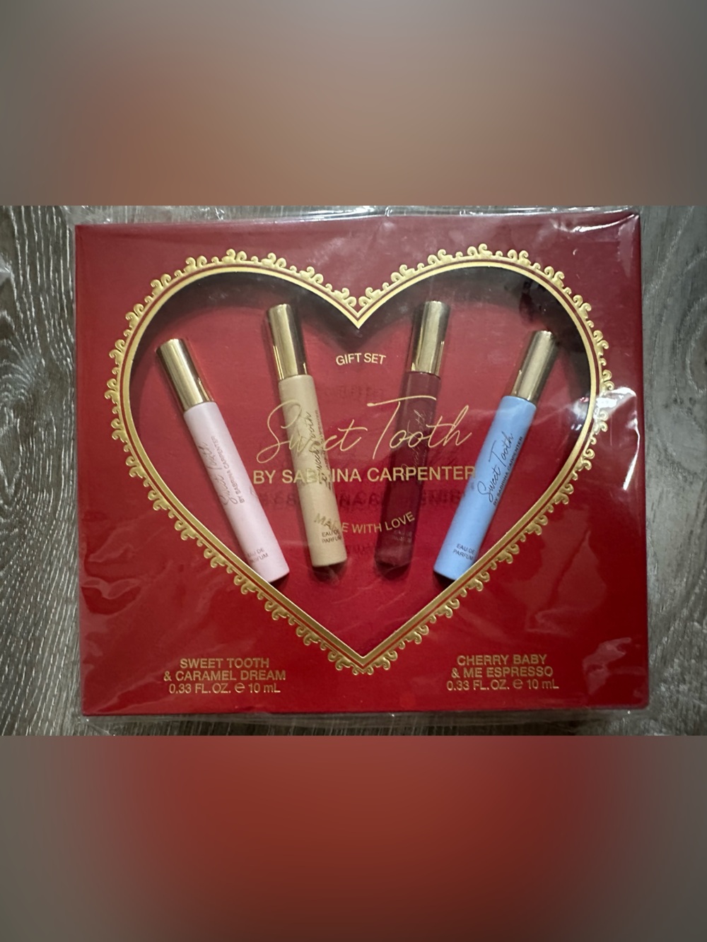 Sabrina Carpenter Sweet Tooth Travel Size 4 Pc Perfume Gift Set